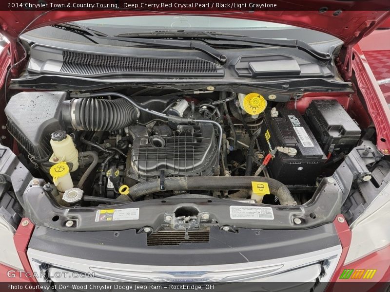 Deep Cherry Red Crystal Pearl / Black/Light Graystone 2014 Chrysler Town & Country Touring