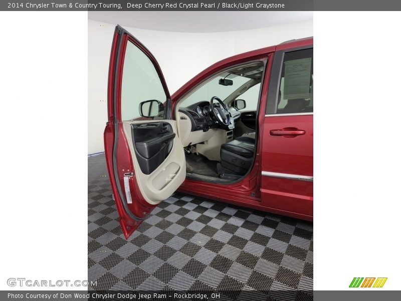 Deep Cherry Red Crystal Pearl / Black/Light Graystone 2014 Chrysler Town & Country Touring