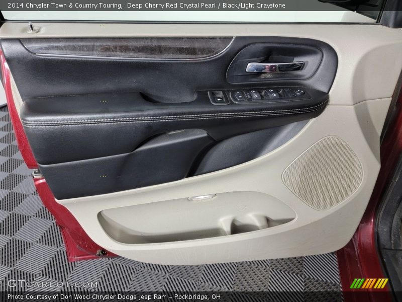 Deep Cherry Red Crystal Pearl / Black/Light Graystone 2014 Chrysler Town & Country Touring