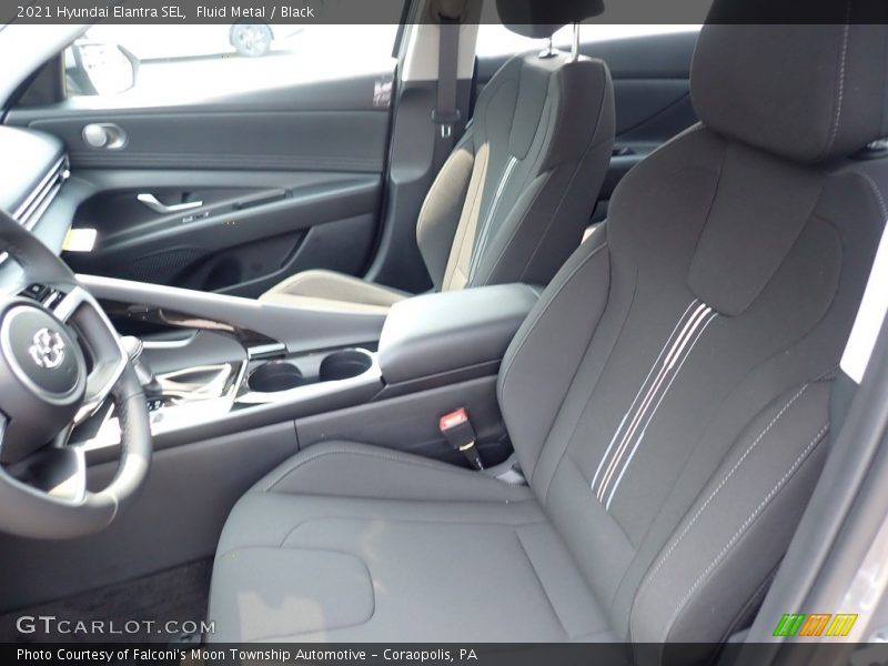 Fluid Metal / Black 2021 Hyundai Elantra SEL