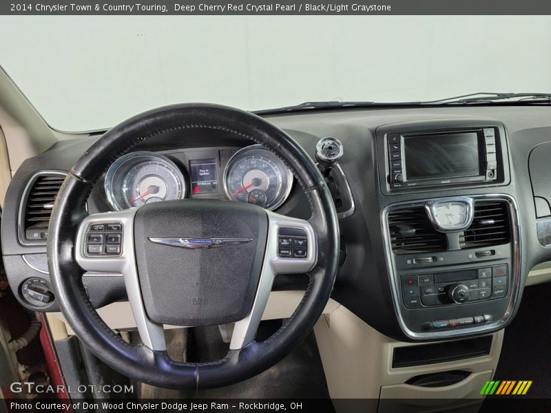Deep Cherry Red Crystal Pearl / Black/Light Graystone 2014 Chrysler Town & Country Touring
