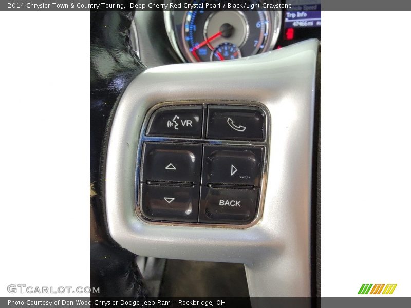 Deep Cherry Red Crystal Pearl / Black/Light Graystone 2014 Chrysler Town & Country Touring