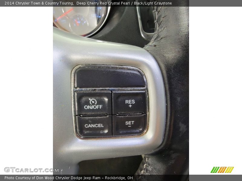 Deep Cherry Red Crystal Pearl / Black/Light Graystone 2014 Chrysler Town & Country Touring