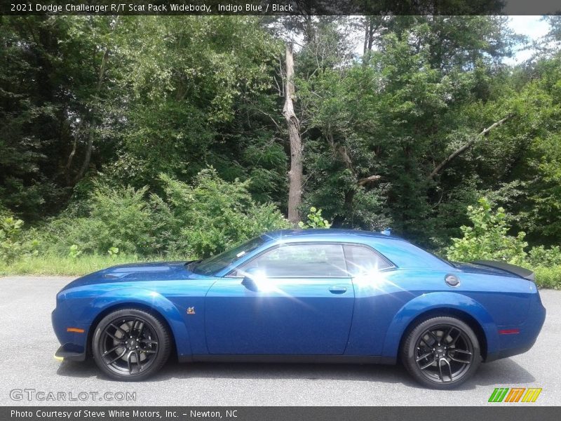 Indigo Blue / Black 2021 Dodge Challenger R/T Scat Pack Widebody