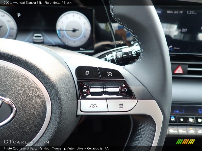 Fluid Metal / Black 2021 Hyundai Elantra SEL