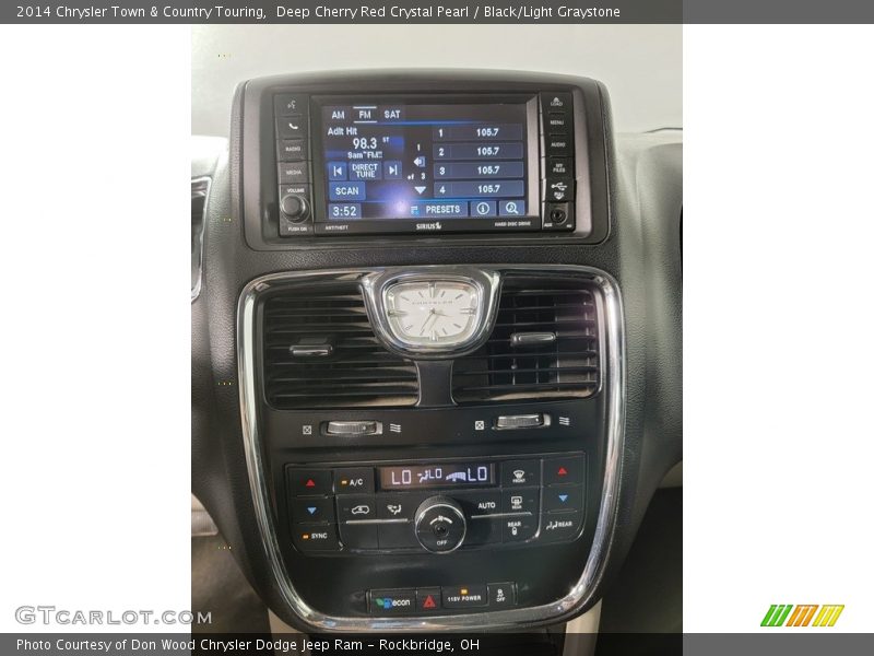 Deep Cherry Red Crystal Pearl / Black/Light Graystone 2014 Chrysler Town & Country Touring