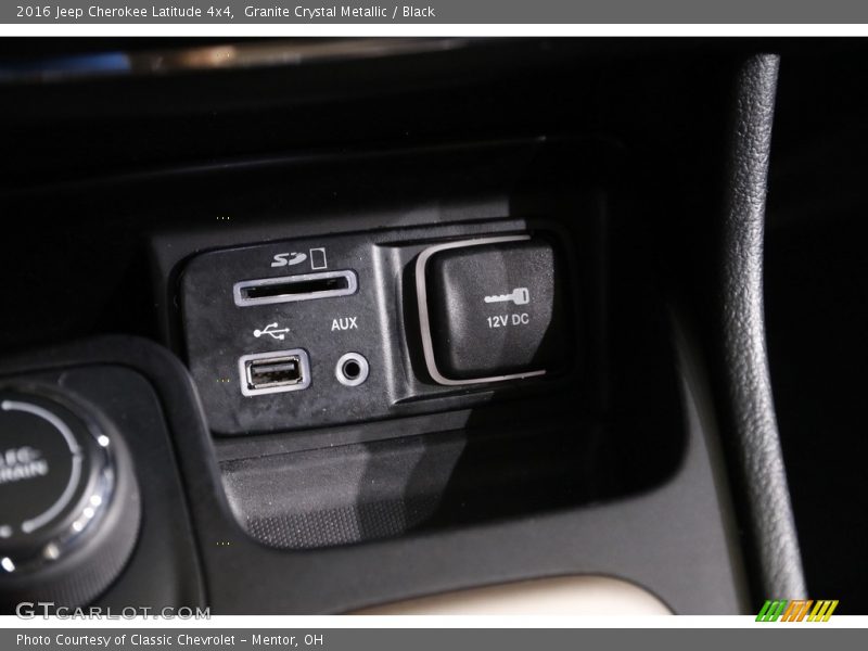 Granite Crystal Metallic / Black 2016 Jeep Cherokee Latitude 4x4