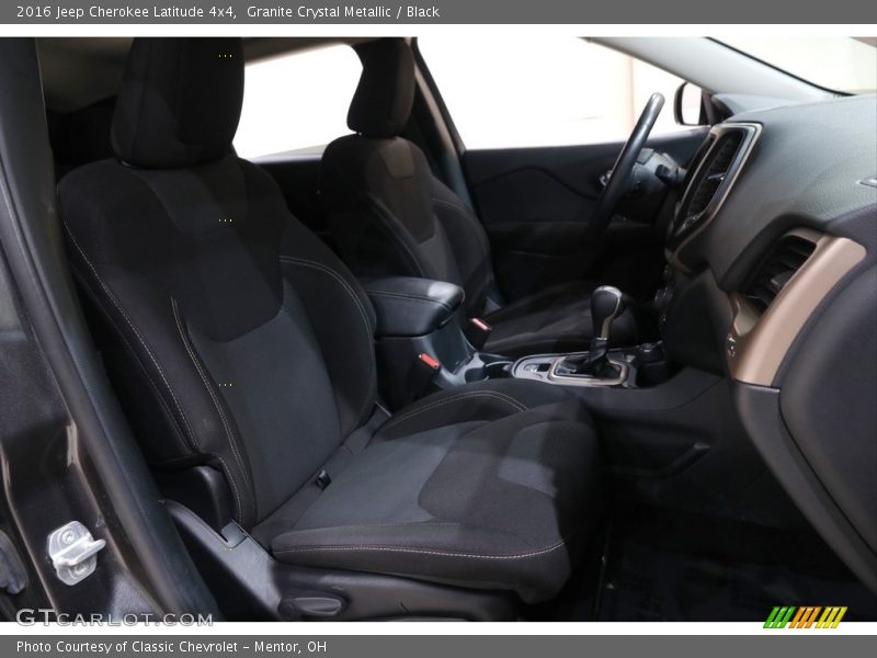 Granite Crystal Metallic / Black 2016 Jeep Cherokee Latitude 4x4