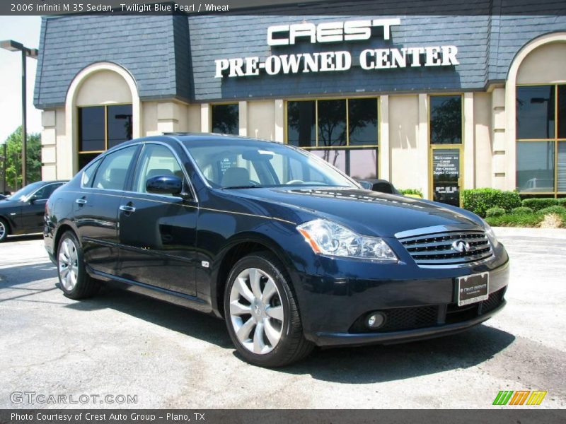 Twilight Blue Pearl / Wheat 2006 Infiniti M 35 Sedan
