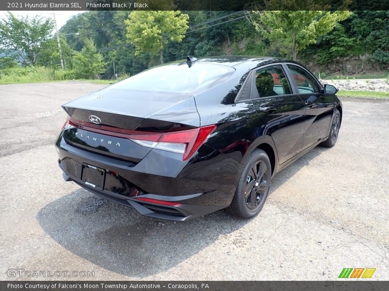 Phantom Black / Black 2021 Hyundai Elantra SEL