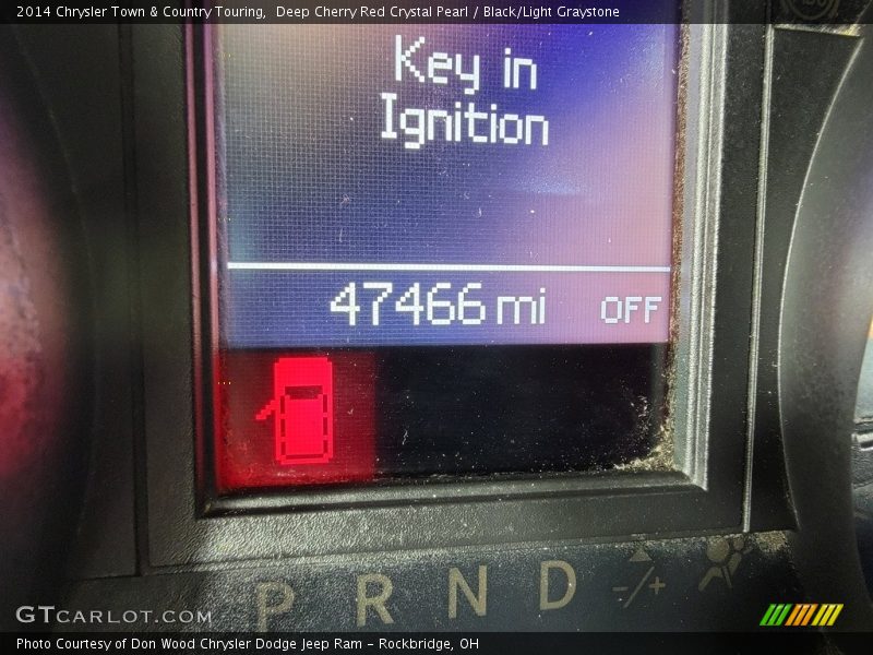 Deep Cherry Red Crystal Pearl / Black/Light Graystone 2014 Chrysler Town & Country Touring