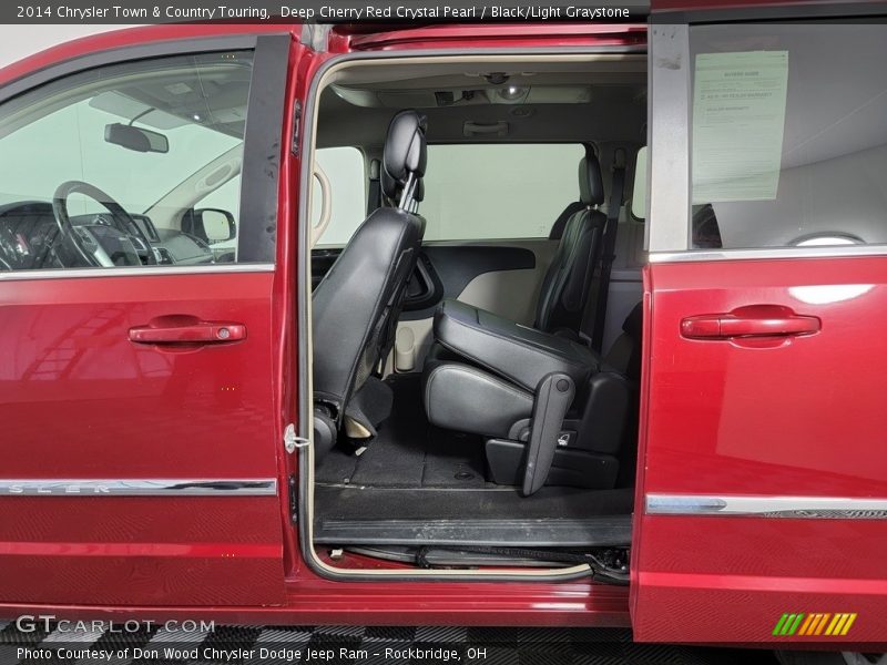 Deep Cherry Red Crystal Pearl / Black/Light Graystone 2014 Chrysler Town & Country Touring