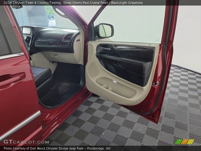 Deep Cherry Red Crystal Pearl / Black/Light Graystone 2014 Chrysler Town & Country Touring