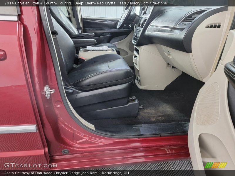 Deep Cherry Red Crystal Pearl / Black/Light Graystone 2014 Chrysler Town & Country Touring