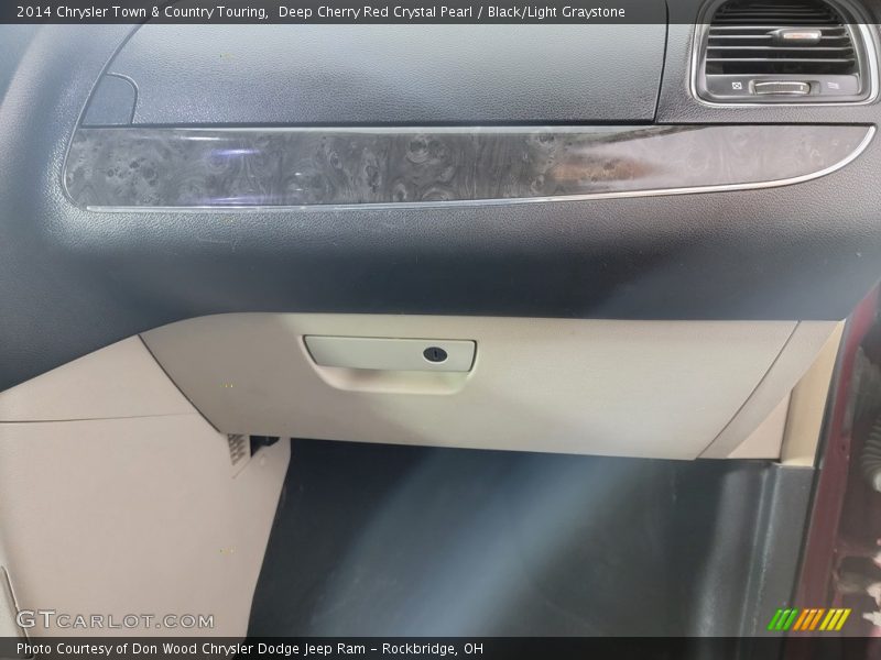 Deep Cherry Red Crystal Pearl / Black/Light Graystone 2014 Chrysler Town & Country Touring