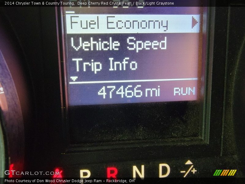 Deep Cherry Red Crystal Pearl / Black/Light Graystone 2014 Chrysler Town & Country Touring