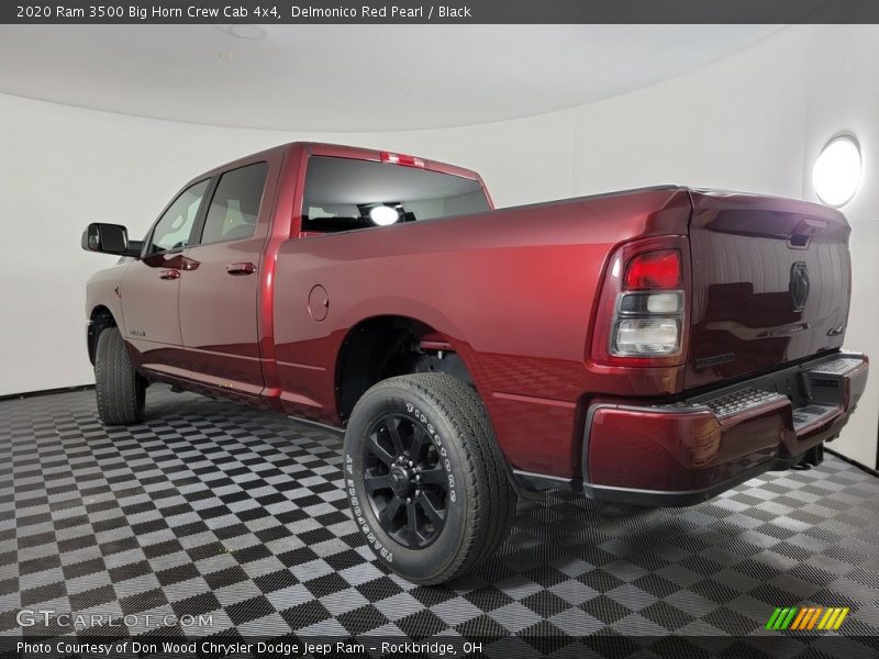 Delmonico Red Pearl / Black 2020 Ram 3500 Big Horn Crew Cab 4x4