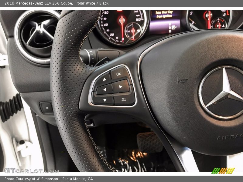 Polar White / Black 2018 Mercedes-Benz CLA 250 Coupe