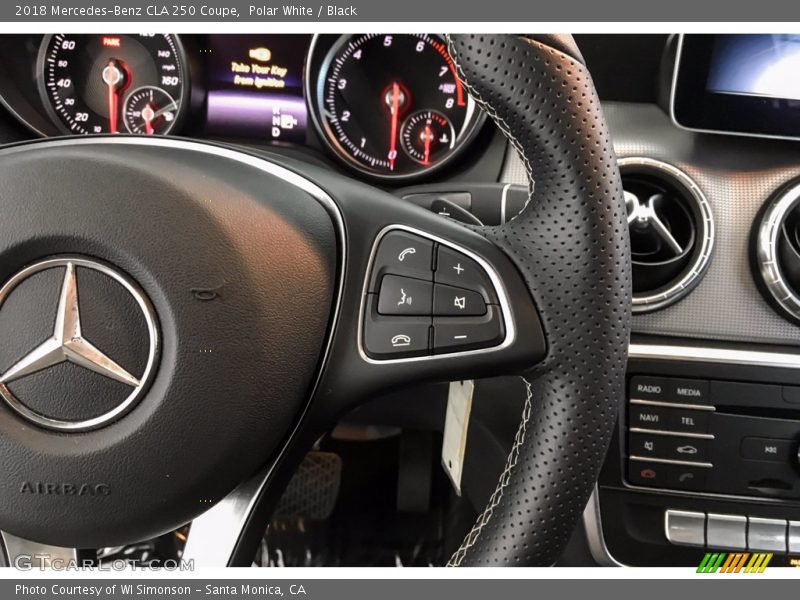 Polar White / Black 2018 Mercedes-Benz CLA 250 Coupe