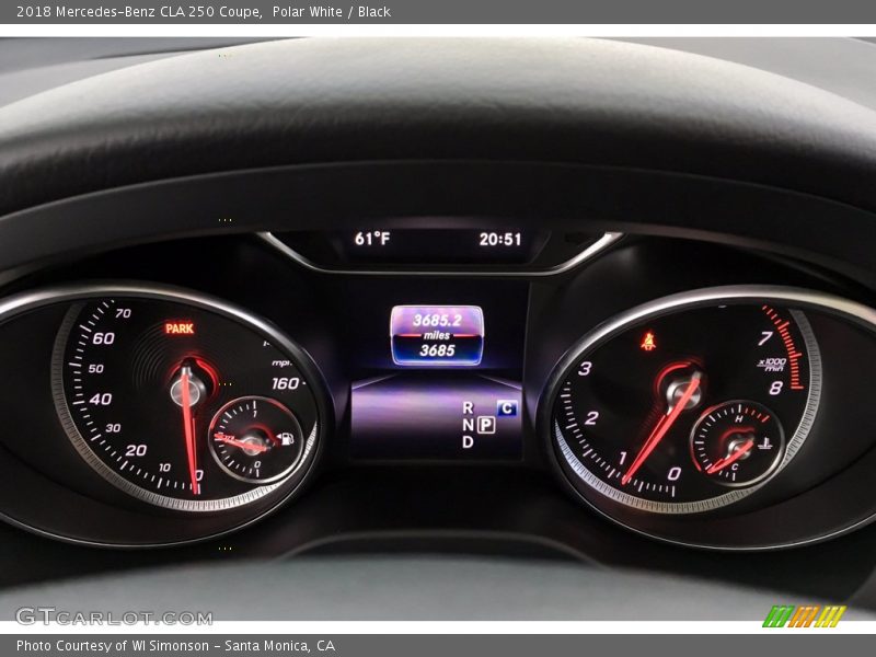 Polar White / Black 2018 Mercedes-Benz CLA 250 Coupe