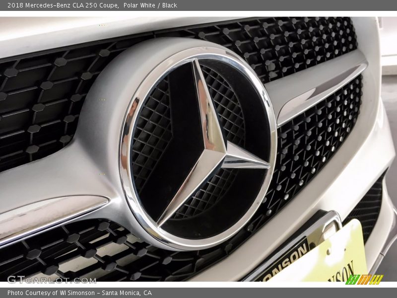 Polar White / Black 2018 Mercedes-Benz CLA 250 Coupe