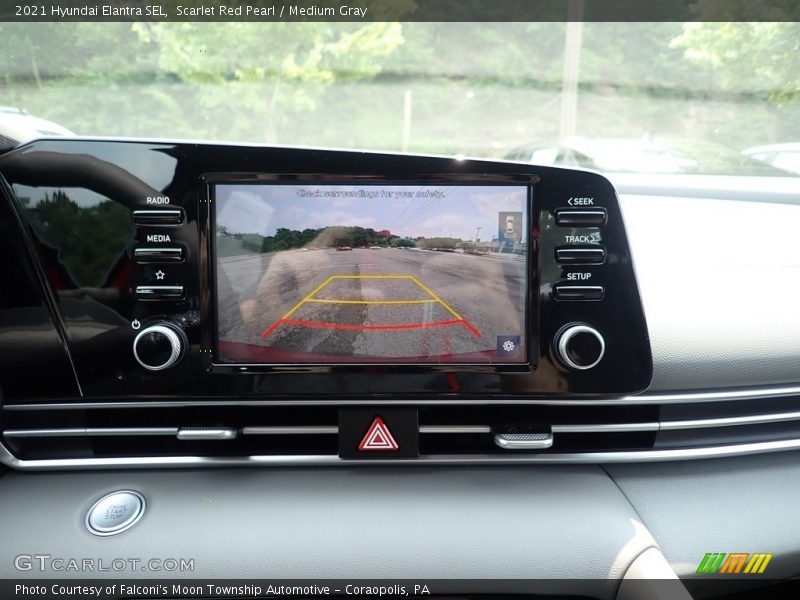 Scarlet Red Pearl / Medium Gray 2021 Hyundai Elantra SEL