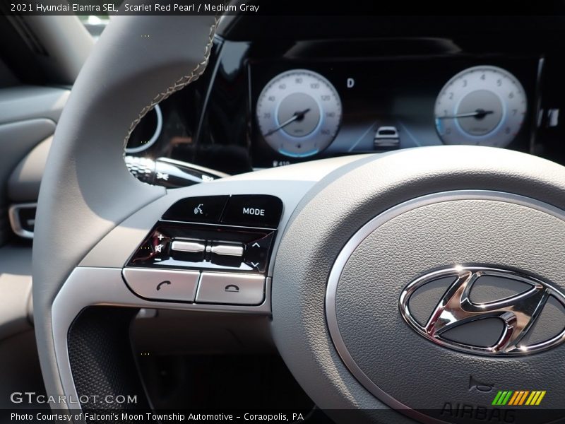 Scarlet Red Pearl / Medium Gray 2021 Hyundai Elantra SEL
