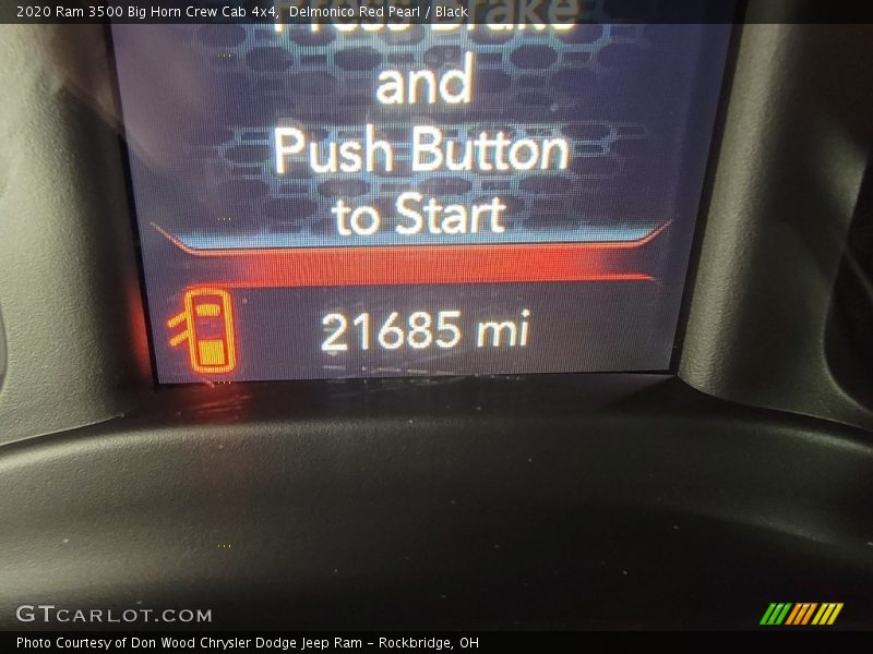 Delmonico Red Pearl / Black 2020 Ram 3500 Big Horn Crew Cab 4x4