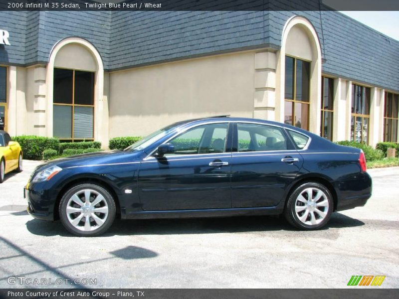 Twilight Blue Pearl / Wheat 2006 Infiniti M 35 Sedan