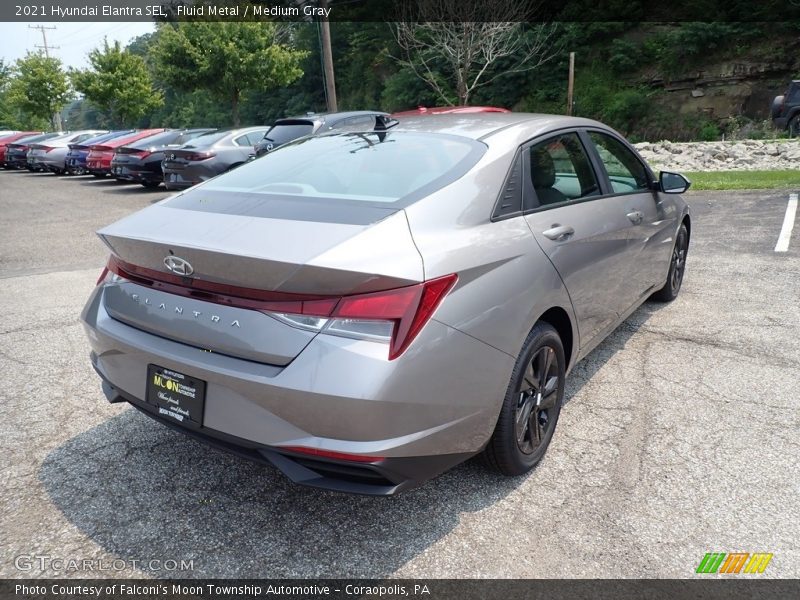 Fluid Metal / Medium Gray 2021 Hyundai Elantra SEL