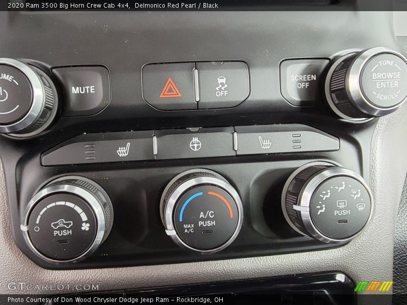 Delmonico Red Pearl / Black 2020 Ram 3500 Big Horn Crew Cab 4x4