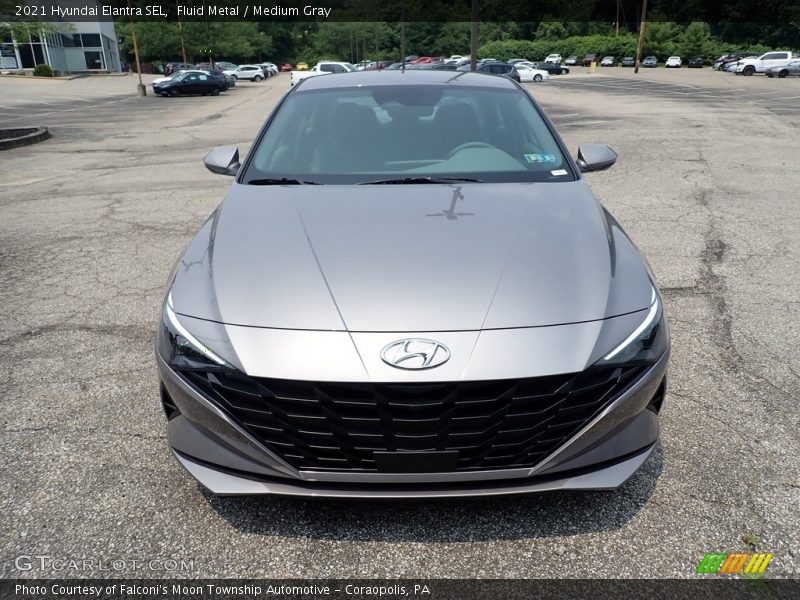 Fluid Metal / Medium Gray 2021 Hyundai Elantra SEL