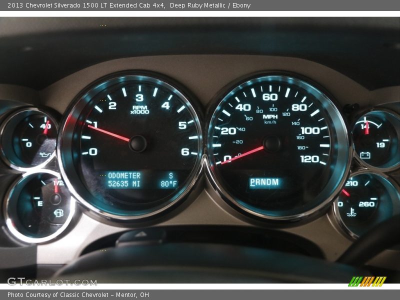 Deep Ruby Metallic / Ebony 2013 Chevrolet Silverado 1500 LT Extended Cab 4x4