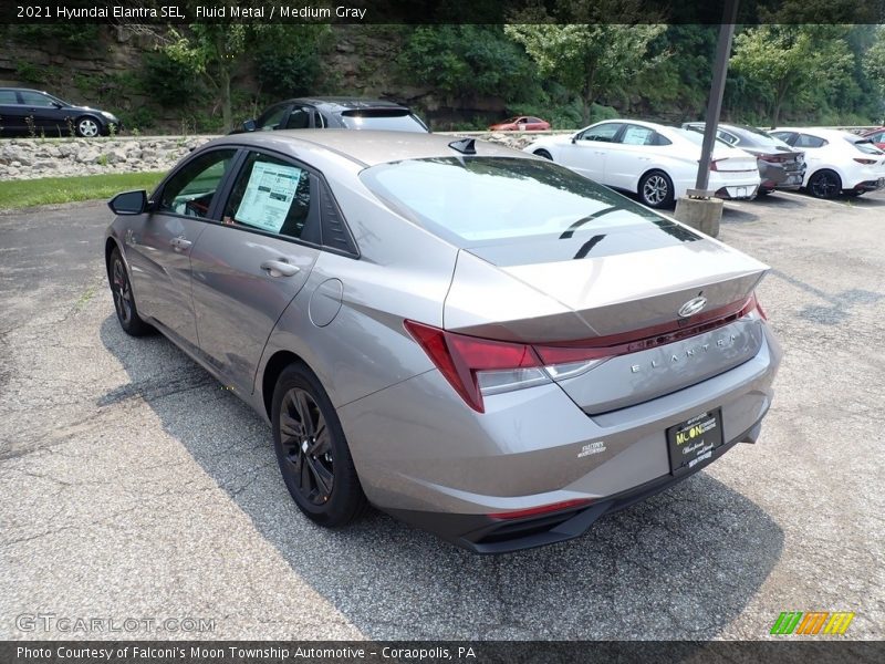 Fluid Metal / Medium Gray 2021 Hyundai Elantra SEL