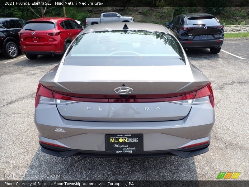 Fluid Metal / Medium Gray 2021 Hyundai Elantra SEL