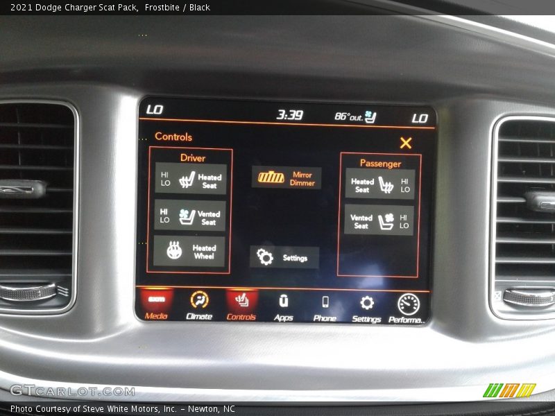 Frostbite / Black 2021 Dodge Charger Scat Pack