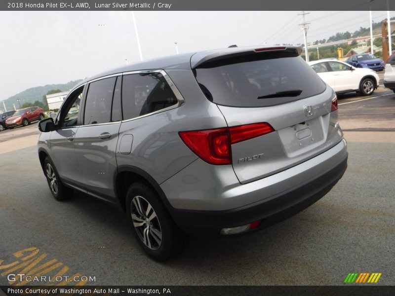 Lunar Silver Metallic / Gray 2018 Honda Pilot EX-L AWD