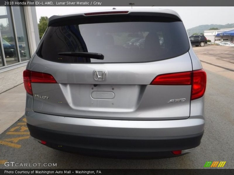 Lunar Silver Metallic / Gray 2018 Honda Pilot EX-L AWD