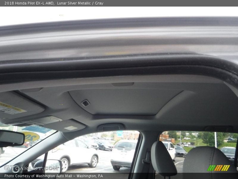 Lunar Silver Metallic / Gray 2018 Honda Pilot EX-L AWD