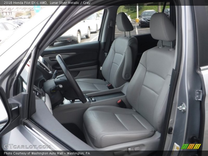 Lunar Silver Metallic / Gray 2018 Honda Pilot EX-L AWD