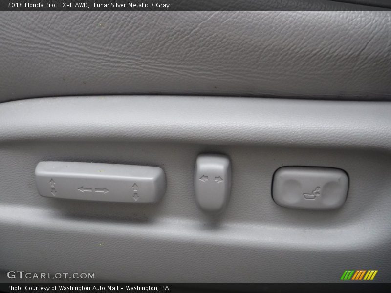 Lunar Silver Metallic / Gray 2018 Honda Pilot EX-L AWD