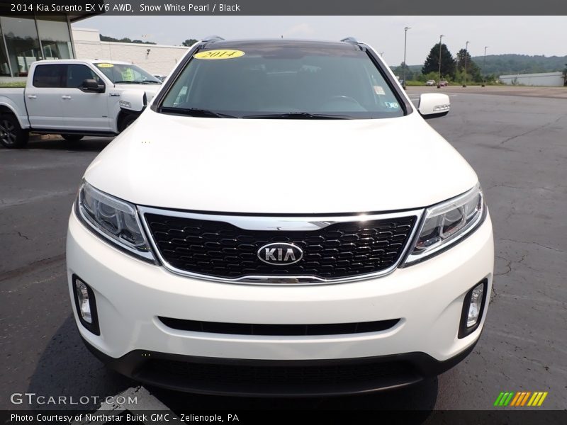 Snow White Pearl / Black 2014 Kia Sorento EX V6 AWD