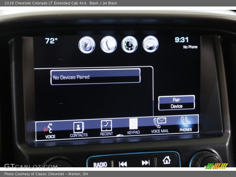 Black / Jet Black 2018 Chevrolet Colorado LT Extended Cab 4x4