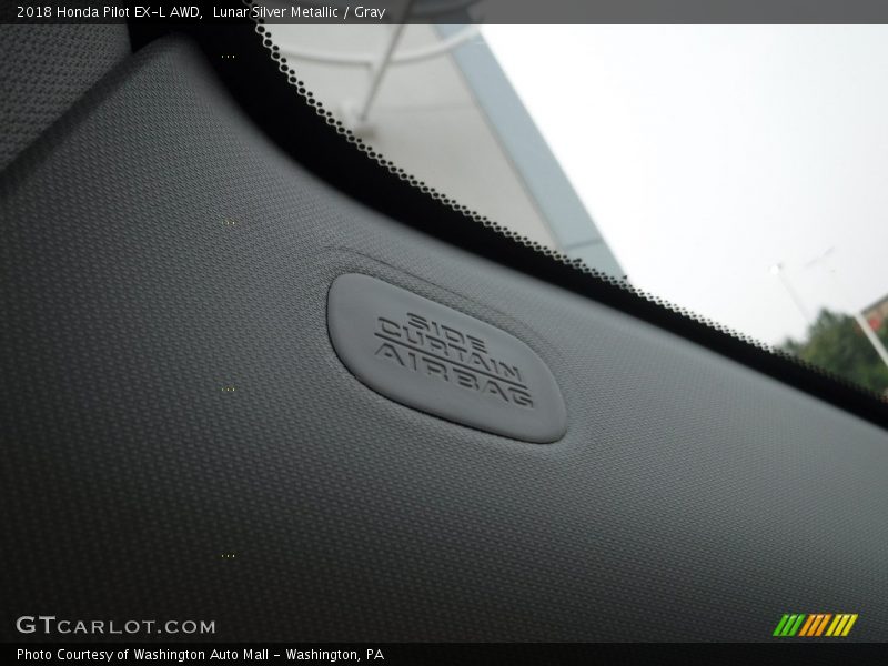 Lunar Silver Metallic / Gray 2018 Honda Pilot EX-L AWD