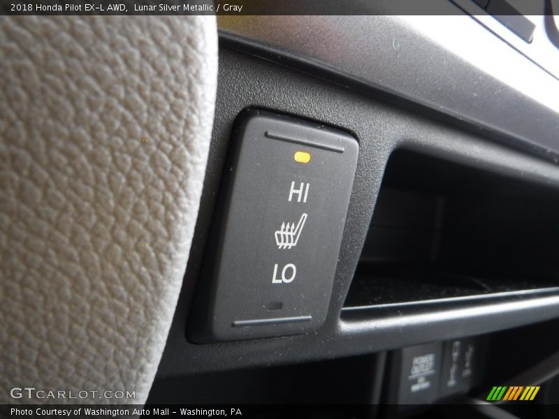 Lunar Silver Metallic / Gray 2018 Honda Pilot EX-L AWD