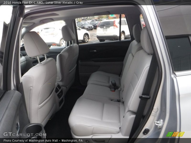 Lunar Silver Metallic / Gray 2018 Honda Pilot EX-L AWD