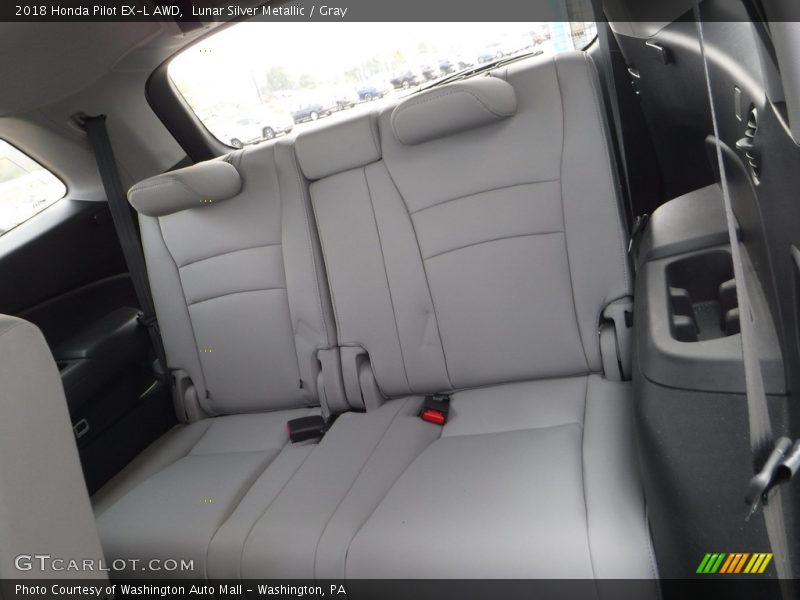 Lunar Silver Metallic / Gray 2018 Honda Pilot EX-L AWD
