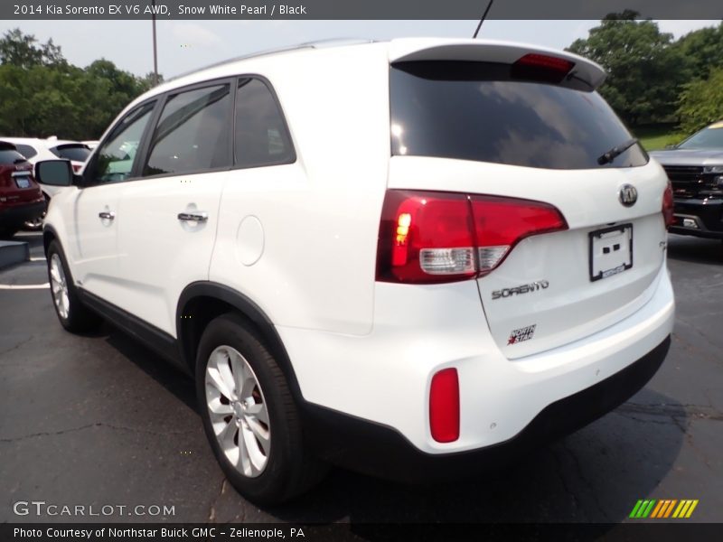 Snow White Pearl / Black 2014 Kia Sorento EX V6 AWD