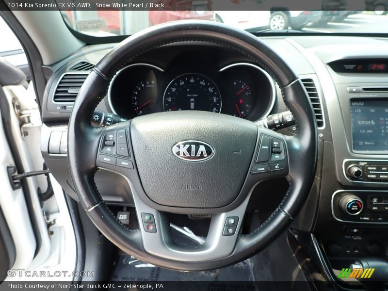 Snow White Pearl / Black 2014 Kia Sorento EX V6 AWD