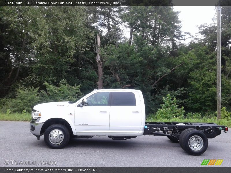  2021 3500 Laramie Crew Cab 4x4 Chassis Bright White